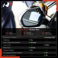 Front Passenger White Power Heated Mirror for Honda Civic 2012-2013