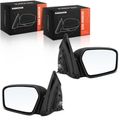 2 Pcs Driver & Passenger Black Mirror with Power Glass Adjust for Ford Fusion Mercury Milan 06-09