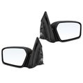 2 Pcs Driver & Passenger Black Mirror with Power Glass Adjust for Ford Fusion Mercury Milan 06-09