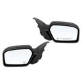 2 Pcs Driver & Passenger Black Mirror with Power Glass Adjust for Ford Fusion Mercury Milan 2006-2009