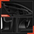 2 Pcs Driver & Passenger Black Smooth Mirror with Power Glass Adjust for Chevrolet Equinox 2005-2009