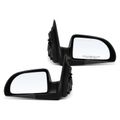 2 Pcs Driver & Passenger Black Smooth Mirror with Power Glass Adjust for Chevrolet Equinox 2005-2009