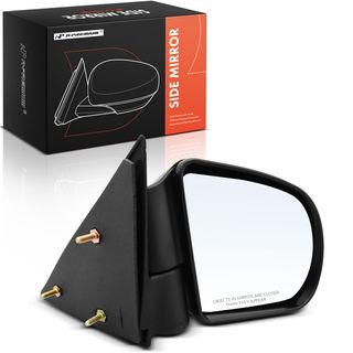 Passenger Textured Black Mirror with Manual Glass Adjust for Chevy Blazer S10 GMC Sonoma Olds