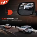 2 Pcs Driver & Passenger Textured Black Mirror with Power Glass Adjust for Ford Fusion Mercury