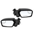 2 Pcs Driver & Passenger Textured Black Mirror with Power Glass Adjust for Ford Fusion Mercury