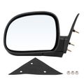 Front Driver Black Manual Folding Mirror for 1998 Oldsmobile Bravada