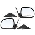 2 Pcs Front Black Manual Folding Mirror for 1995 Chevrolet S10