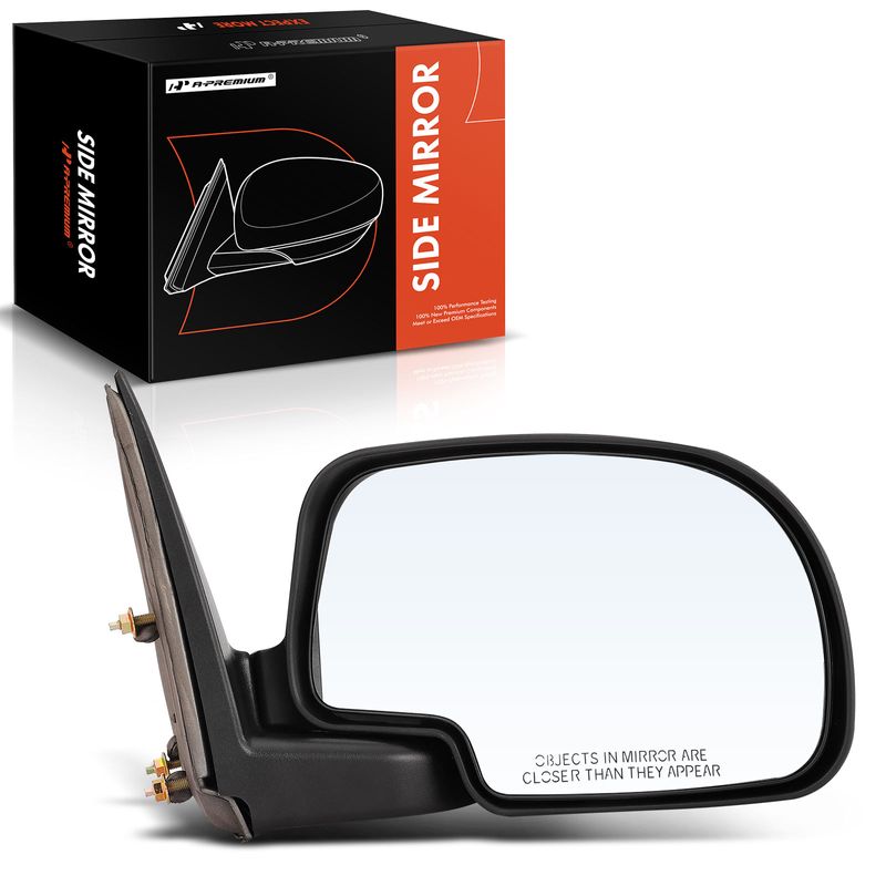 Front Right Black Manual Folding Mirror for Chevy Silverado 1500 GMC ...