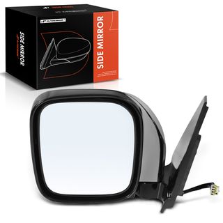 Driver Black & Chrome Mirror with Power Glass Adjust for Mitsubishi Montero