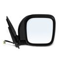 Passenger Black & Chrome Mirror with Power Glass Adjust for Mitsubishi Montero 2001-2006