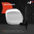 Passenger Black & Chrome Mirror with Power Glass Adjust for Mitsubishi Montero 2001-2006