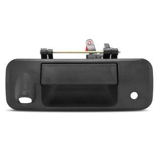 Textured Black Tailgate Latch Handle with Rear Camera Hole for Toyota Tundra