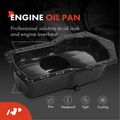 Engine Oil Pan with Drain Plug for 1989 Oldsmobile 98 3.8L V6