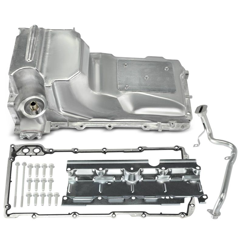 Engine Oil Pan with Gasket for 2011 Chevrolet Silverado 1500 4.8L V8