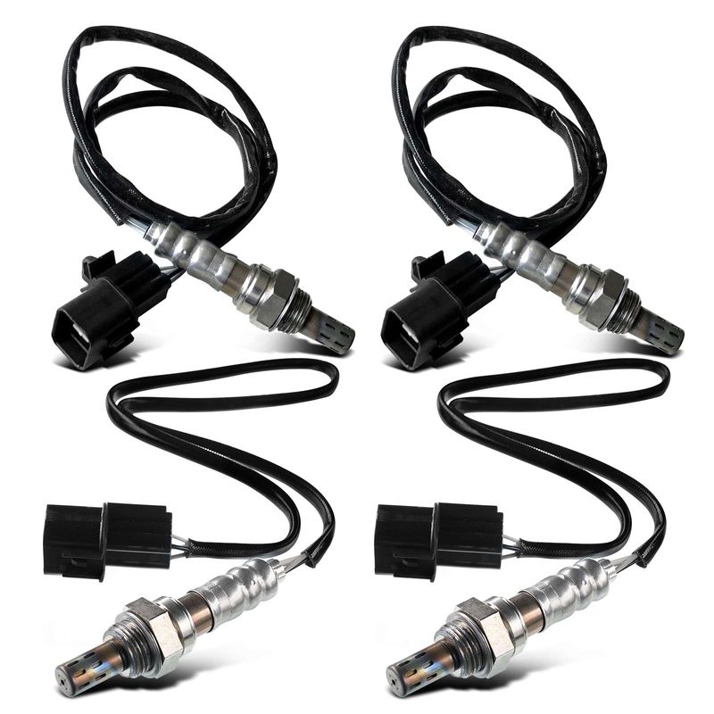 4 Pcs Upstream & Downstream O2 Oxygen Sensor for 2002 Kia Sedona 3.5L V6