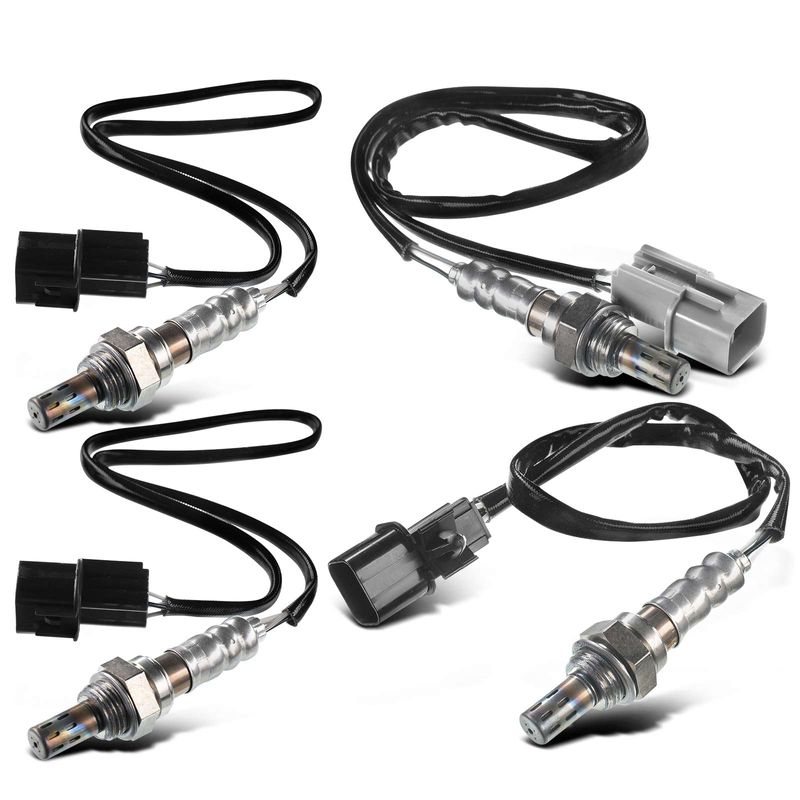 4 Pcs Upstream & Downstream O2 Oxygen Sensor for 2005 Kia Amanti 3.5L V6