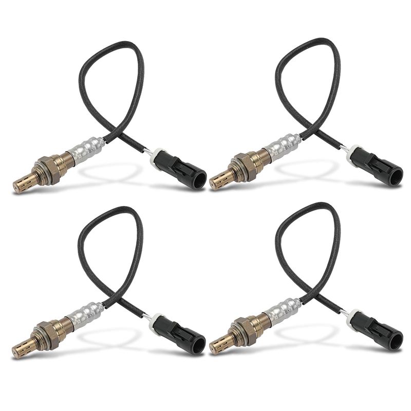 4 Pcs Upstream & Downstream O2 Oxygen Sensor for 1999 Ford E-350 Econoline Club Wagon 5.4L V8