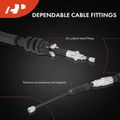 2 Pcs Rear Parking Brake Cable for 2005 BMW 745Li