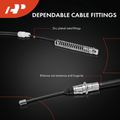 2 Pcs Rear Parking Brake Cable for 2014 GMC Sierra 3500 HD