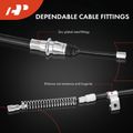 2 Pcs Rear Parking Brake Cable for 2014 GMC Sierra 1500