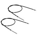 2 Pcs Rear Driver & Passenger Parking Brake Cable for 2002 Jeep Liberty