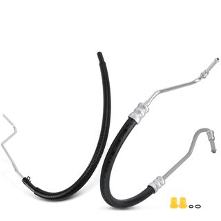 2 Pcs Power Steering Pressure & Return Line Hose Assembly for Ford F-250 Super Duty