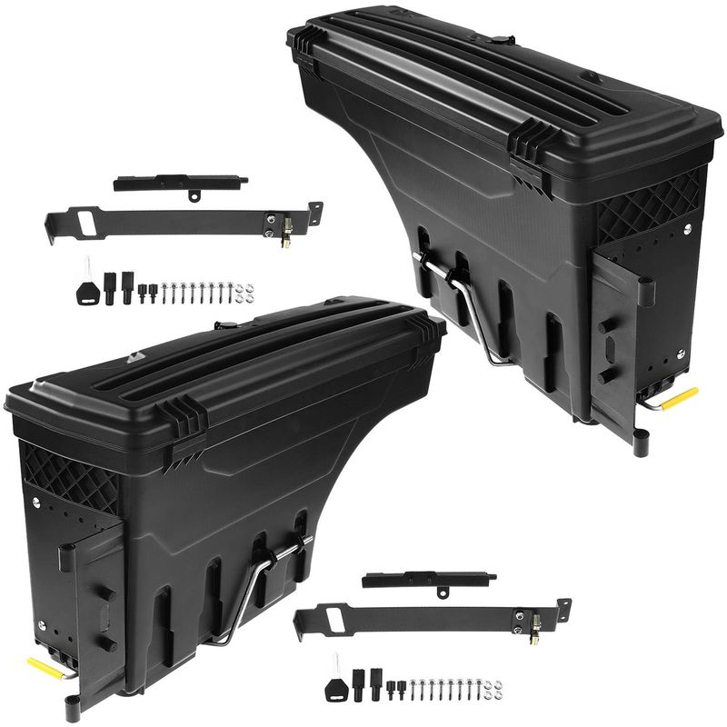2 Pcs Rear Truck Bed Storage Box Toolbox for Nissan Titan Titan XD 20162021 APremium
