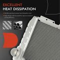 Aluminum Radiator Half Core with Oil Cooler for 1995 International Harvester 3800 7.6L l6