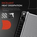 Aluminum Radiator with Transmission Oil Cooler for 1989 Oldsmobile Cutlass Supreme 3.1L V6