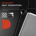 Aluminum Radiator with Transmission Oil Cooler for 1993 Mercury Sable 3.8L V6