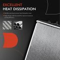 Aluminum Radiator with Trans Oil Cooler for 1994 INFINITI G20