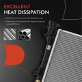 Aluminum Radiator with Transmission Oil Cooler for 1994 Dodge Shadow 2.2L l4