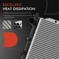 Aluminum Radiator with Trans Oil Cooler for 1997 Ford Escort 2.0L l4