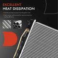 Aluminum Radiator with Transmission Oil Cooler for 1990 Eagle Summit 1.5L l4