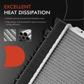 Aluminum Radiator with Trans Oil Cooler for 1992 Volvo 940 2.3L l4