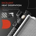 Aluminum Radiator with Oil Cooler for 1996 Plymouth Grand Voyager 3.3L V6