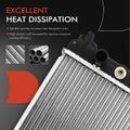 Aluminum Radiator with Trans Oil Cooler for 1995 Geo Tracker