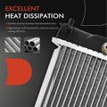 Aluminum Radiator with Trans Oil Cooler for 2002 Mitsubishi Mirage 1.5L l4