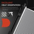 Aluminum Radiator with Transmission Oil Cooler for 2001 Mazda Millenia 2.5L V6