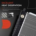 Aluminum Radiator with Transmission Oil Cooler for 1997 Ford Expedition 5.4L V8