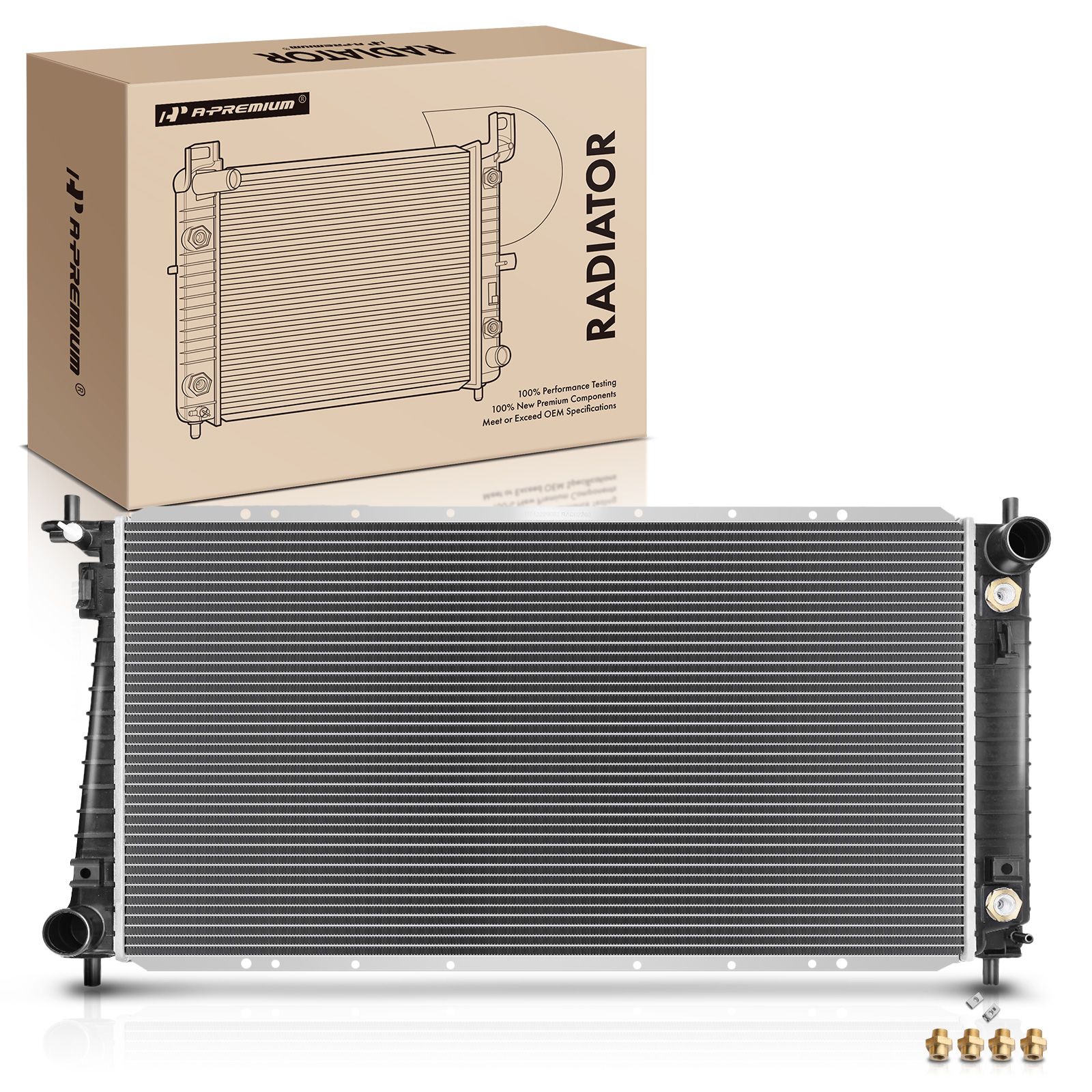 Aluminum Radiator with Transmission Oil Cooler for 1999 Ford F-150 4.2L V6