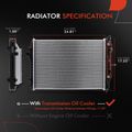 Aluminum Radiator with Transmission Oil Cooler for 2000 Pontiac Firebird