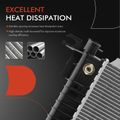 Aluminum Radiator with Transmission Oil Cooler for 2000 Mercury Mountaineer