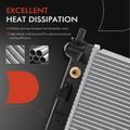 Aluminum Radiator with Transmission Oil Cooler for Mazda MPV 2000-2001 V6 2.5L