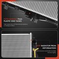 Radiator with Transmission Oil Cooler for 2002 Isuzu Axiom 3.5L V6