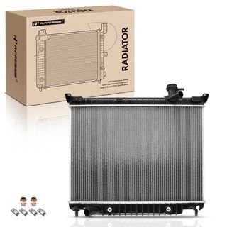 Aluminum Radiator with Trans Oil Cooler for Chevy Trailblazer GMC Envoy 02-09 4.2L Auto