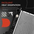 Aluminum Radiator with Transmission Oil Cooler for 2006 Jeep Liberty 3.7L V6