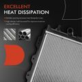 Aluminum Radiator with Transmission Oil Cooler for 2009 Chrysler PT Cruiser