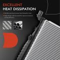 Aluminum Radiator without Oil Cooler for 2012 Mercedes-Benz ML63 AMG