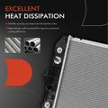 Aluminum Radiator with Oil Cooler for 2004 Pontiac Bonneville 4.6L V8